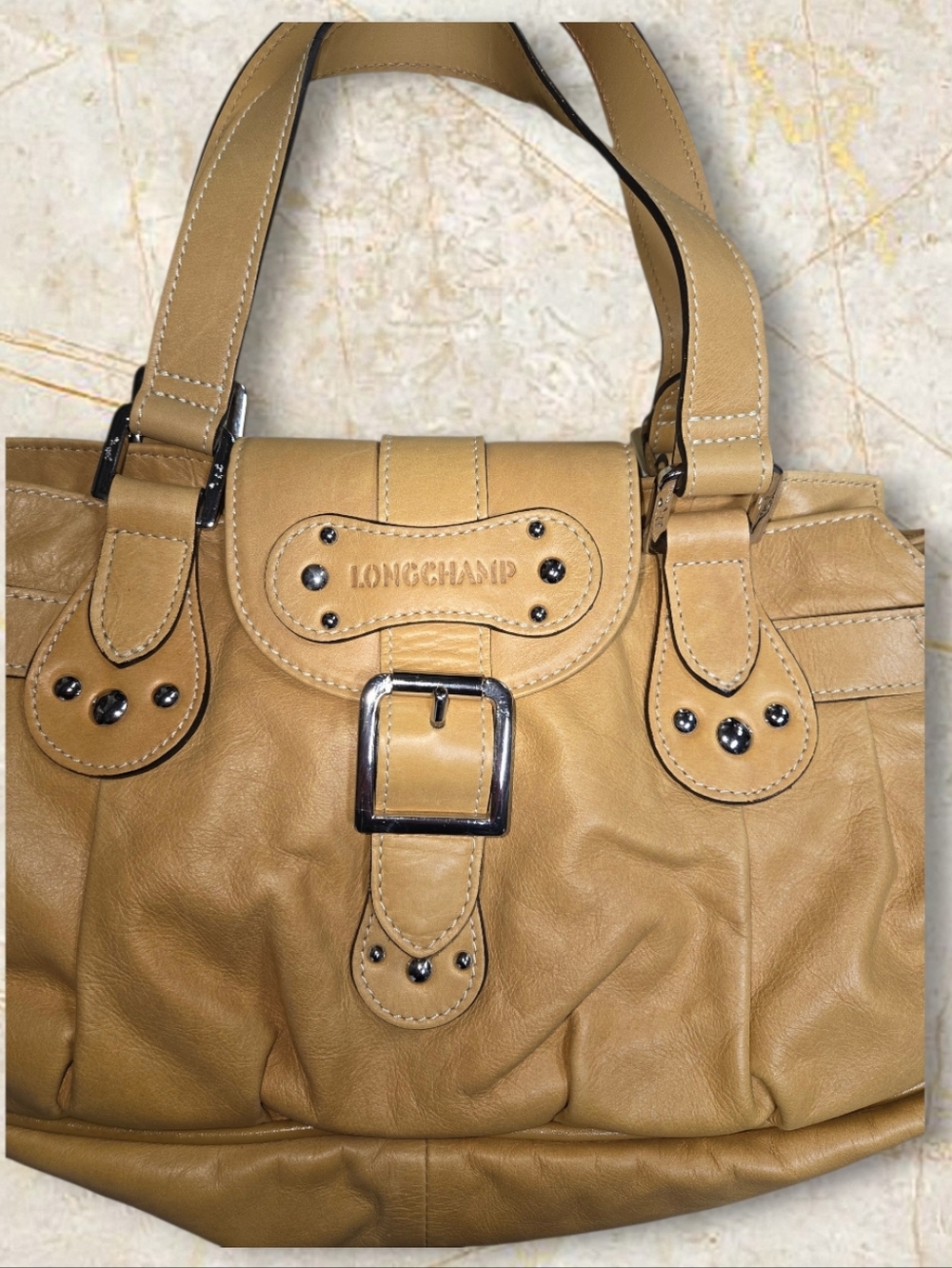 NEW Longchamp Idole Shoulderbag In Camel - Picture 3 of 6